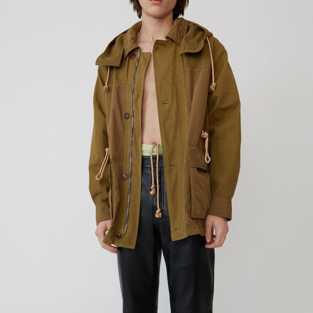 BNWT SS19 ACNE STUDIOS RELAXED PARKA OLIVE GREEN 46 & 48